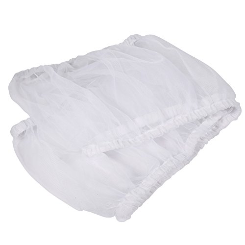 Image of Keenso Bird Cage Cover, Universal Mesh Netting, Adjustable 33-212cm, White