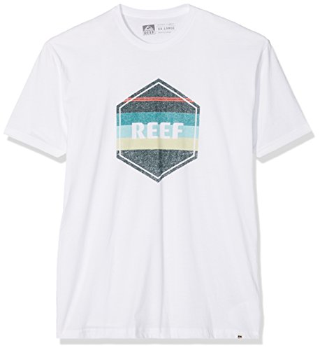 Reef_Apparel Reef Peeler tee Camiseta, Blanco (White Whi), XX-Large para Hombre