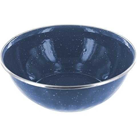 Highlander Deluxe Navy Enamel Camping Bowl Cover