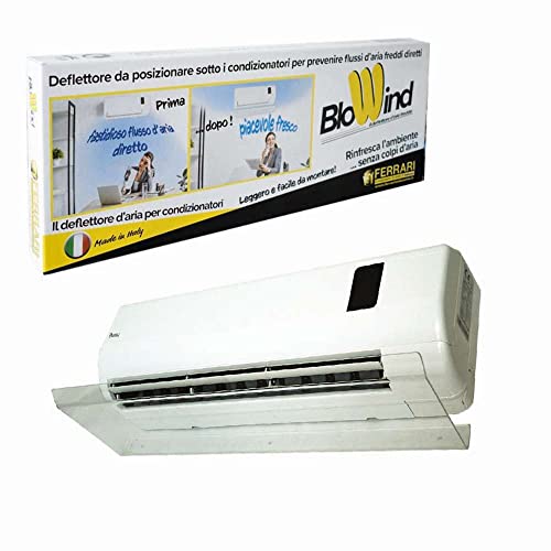 Deflettore aria climatizzatore 79x25x5 cm. trasparente condizionatore