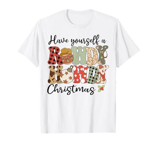 Vintage Western Xmas Have a Howdy Rowdy Christmas T-Shirt
