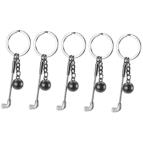 Porte-clés de golf pour hommes, mini-golf de sport léger et mignon en lot de 3