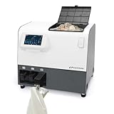 NUCOUN C200 Coin Counter Machine and CBD-01 Coin Tube Connector Set, High Speed 610 Coins/min