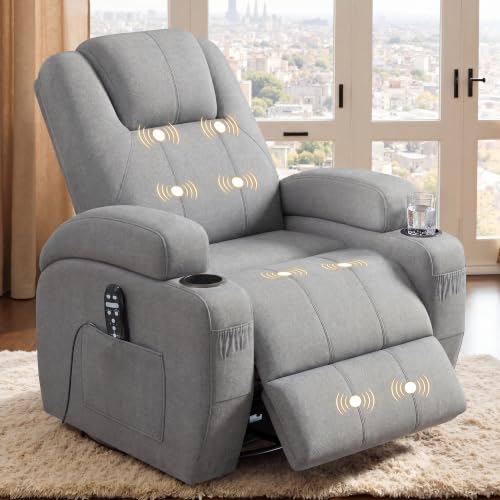 Sillón Plegable Textil Gris miniatura 1