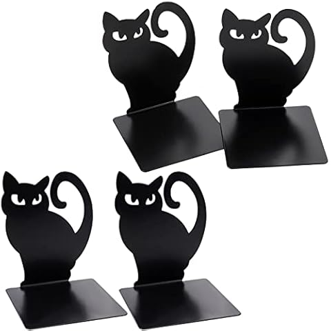 HZSOOCH Heavy Duty Cat Bookends Cover