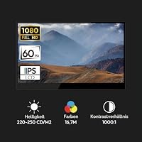 Logicom Portable Monitor Touchscreen 15,6 Zoll, Tragbares IPS Display | FHD 1920x1080P, USB-C & HDMI Anschlüssen, Eingebaute Lautsprecher, Eye-Care Bildschirm für PC, Laptop, Xbox, PS3/4/5 – Ansicht 8