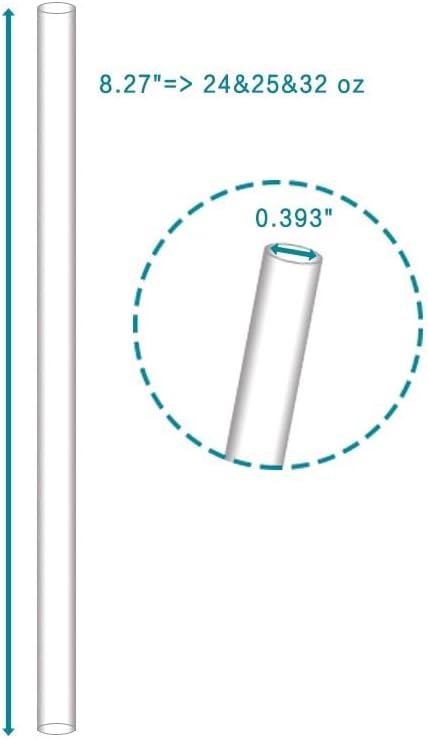 Miniatura 3 de Pajitas de repuesto para Owala FreeSip de 24 onzas, 32 onzas, 6 popotes Owala, lavables y reutilizables, para botella de agua de acero inoxidable