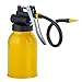 Pistol Hand Pump Oiler Can with Straight & Flexible Spout 10oz Oil can pump(Yellow)