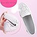 Fashionable Slip on Nurse Shoes, Women Platform Hollow Out Breathable Leather Non-Slip White Nursing Shoes, Casual Walking Driving Flats, Ideal for Medical Healthcare Crews(7.5)