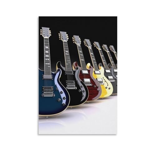 Toile murale guitare électrique pour vibrer au rythme de votre decoration interieure