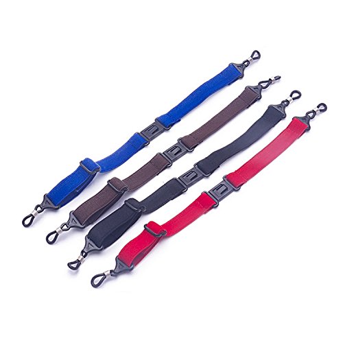 Beetest Cordon Lunettes, 4 PCS Sport Lunettes De Soleil Anti-dérapant Sangle Bracelet Fit Corde Lunettes Longe Retenue Sangle pour Homme Femme Enfants Football Basketball