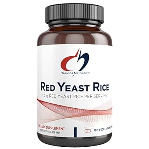 Designs for Health Red Yeast Rice Capsules – 1200mg (1.2g) Red Yeast Rice Supplement to Support Cardiovascular Health – Non-GMO, Made with US-Grown Organic Red Yeast Rice (180 Capsules)
