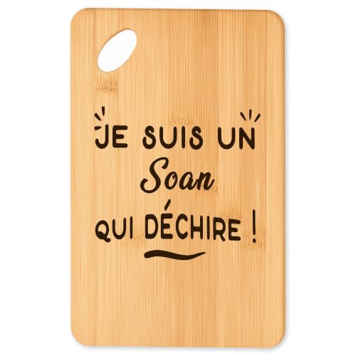 Plateau apéro en bambou résistant pour couper et servir - 2