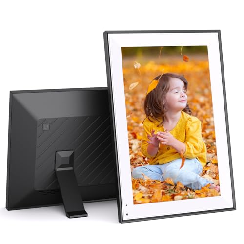 10.1-inch Digital-Photo-Frame Smart Picture Frame - IPS Touch Screen Digital Frame, 32GB, Auto-Rotate, Slideshow, Load Photo Video from Phone via APP Email, Free Cloud Storage, Gift for Family