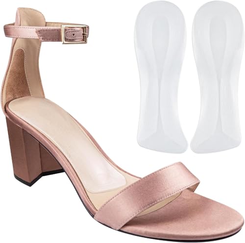 Gel Insoles for Women Shoe, Non-Slip Comfort Pad, High Heels Self-Adhesive Transparent Insole, Foot Cushion Inserts, Weight Shifting Insoles for High Heels, Invisible High Heel Insole