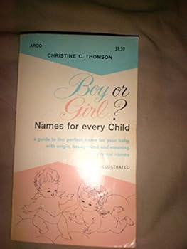 Paperback Boy or Girl Names for Every Child Book