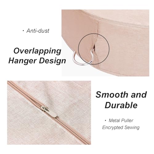 Garment Bags for Hanging Clothes, Fully Enclosed Garment Rack Cover for Closet Storage Clothes Cover with Clear Window(16x58x90cm/6x23x35in)4