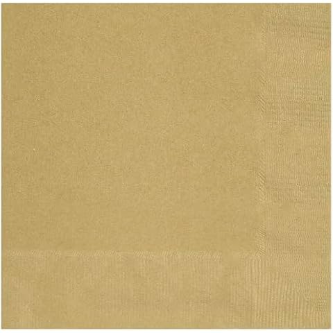 Unique Gold Party Napkins - 50 Count Cover