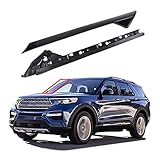BB5Z7803136AA 926-451 Right Passenger Side Windshield A-Pillar Molding | Fit 2011-2019 Ford Explorer | Gloss Black | Durable ABS Material | Inner + Outer Trim