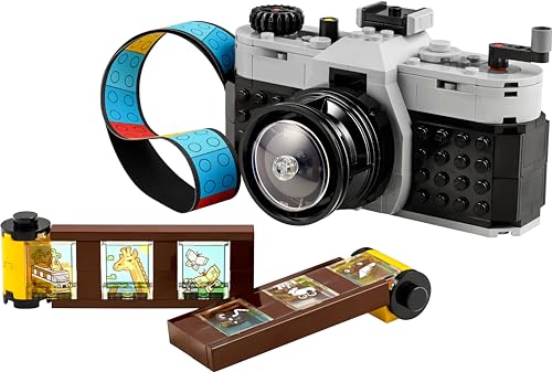 LEGO Creator 3in1 Retro Camera Toy to Video Camera to TV Set, Kids' Desk Decoration or Bedroom Accessories, Photography Gifts for Girls and Boys Aged 8 Plus Years Old Who Enjoy Creative Play 31147