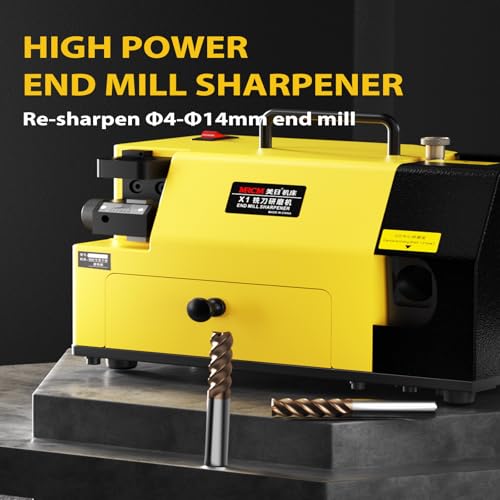 Image of MRCM End Mill Sharpeners Grinding Machine 4-14mm CNC Router bit Sharpener for 2 3 4 Flute(MR-X1)