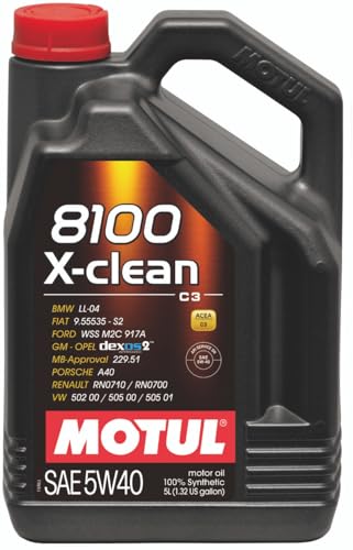 Motul Aceite Sintético 5L 8100 5W40 X-CLEAN C3