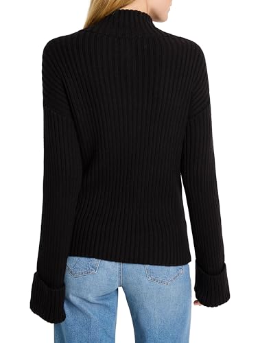 NIC+ZOE Women's Mock V Ribbed Sweater4