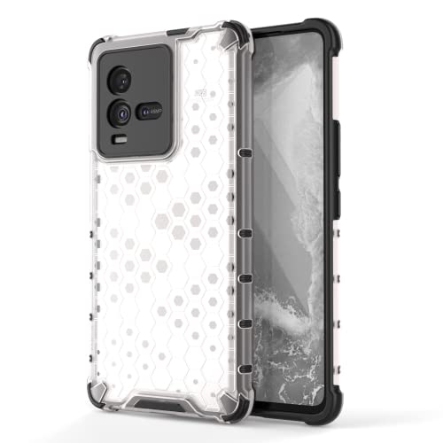 Image of Prime Retail Hard PC Back Case Cover for iQOO 9T 5G Anti Slip Ultra Thin Shockproof Reinforced Corners (Transparent)