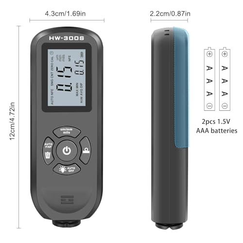 Medidor digital de espesor para pintura automotriz miniatura 4