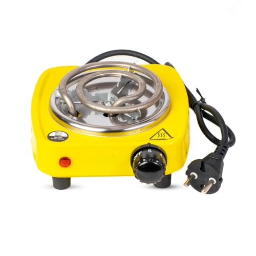 Image of Electric Coil 1000W Charcoal Burner | Multipurpose Mini Electric Hot Plate | Coal Burner | Small Charcoal Plate | Travel Coal Heater Sigdi for Home and Hostel (1000W-Variable)