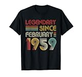 Photo Gallery t-shirt leggendario dal febbraio 1959 60° compleanno regalo maglietta Photo Gallery t-shirt leggendario dal febbraio 1959 60° compleanno regalo maglietta