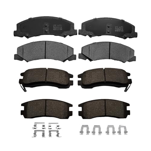 Image of PM Auto Set of 8 Front-Rear Ceramic Brake Pad For 2006-2010 Chevrolet Impala with Police