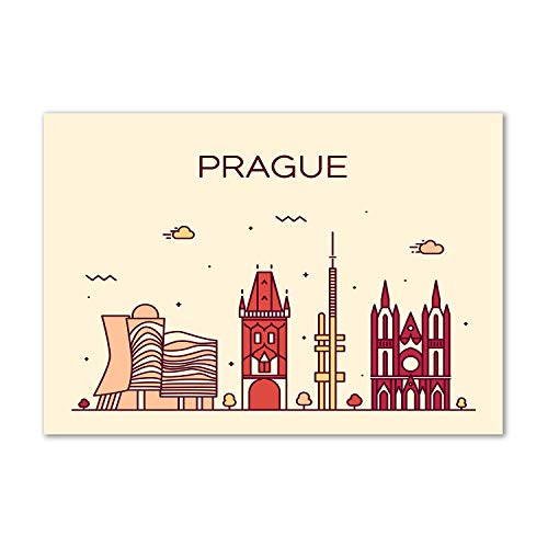 Dosseret en verre de sécurité trempé 100x70cm lavable motif Prague