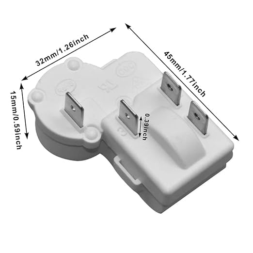 Miniatura 3 de Compresor protector de carga para refrigerador de 4 pines, relé de arranque PTC para Haier Siemens Hotpoint Freezer ZHB65-120P15, ZHB35-120P15,