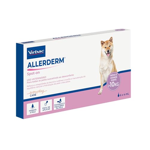 Virbac Allerderm Spot On S.I.S. Hidratação Cutânea para Cães e Gatos 4 mL com 6 pipetas - Imagem 3