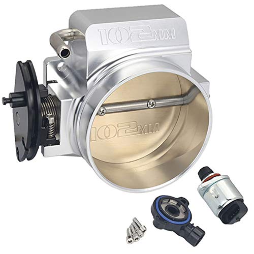Kyostar 102mm Silver Throttle Body + TPS IAC Throttle Position Sensor For LSX LS LS1 LS2 LS7