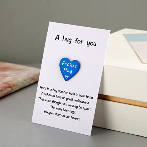 Mixjoy Cute Little Heart Pocket Hug Token & Card Keepsake Thinking Of You Miss You Gifts For Family Friends Live Away, Cheer Up Comfort Sympathy Deployment #TOP4