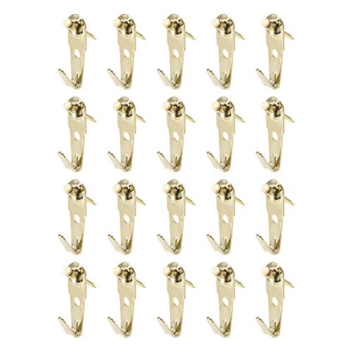 Image of uxcell Picture Hangers, Photo Frame Hanging Hooks Kit with Nails for Wall Mounting, Holds 30 lbs, 20 Pcs