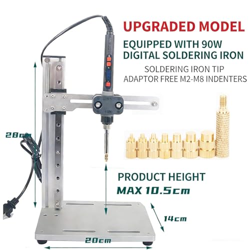 Presse à chaud manuelle pour l'intégration d'inserts en impression 3D