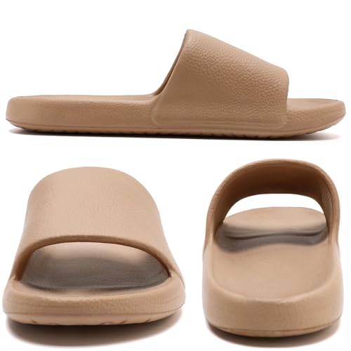 Image of Unisex Cloud Slides for Women Men - House Slippers with Arch Support Quick-Drying Recovery Spa Bath Pool Beach Slides Pillow Slippers Non-Slip - Perfect for Home, Beach, and Travel