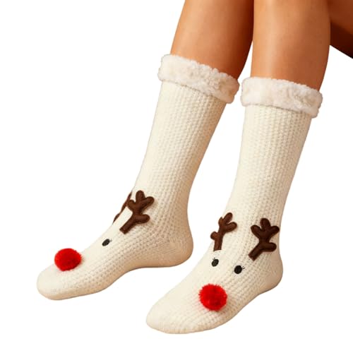 Cozy Fleece Fuzzy Socks for Women, Holiday Soft Cozy Fluffy Christmas Socks - image 5