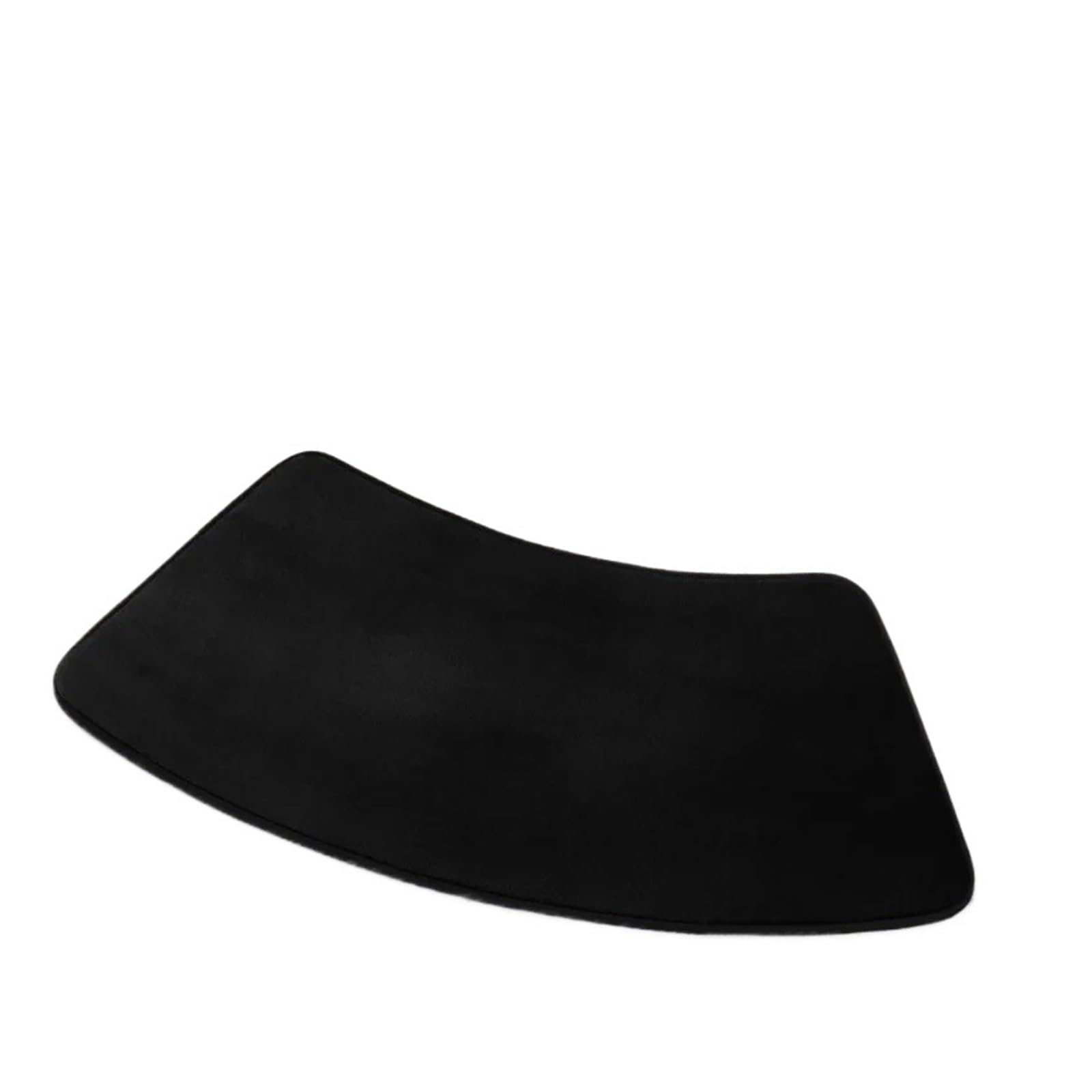 Curved bath mat Curved Bathroom Mat Non-slip Shower Rug Toilet Bath Tub Floor Foot Pads Laundry Room(Black,35x95cm)