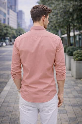 Image of Ben Martin Shirt for Men | Regular Casual Shirts for Mens' | Men's Casual Shirt's Slim Fit | Full Sleeve Cotton Shirts for Men's | Solid Shirt's for Mens Stylish | Formal & Casual Office Wear Shirts