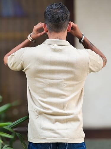 Image of Maniac || Mens || Half Sleeve || Rib Stitch || Flat Knit || Cotton || Shirt