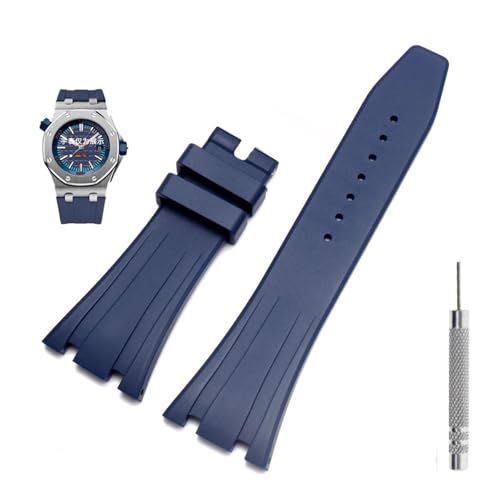 Bracelet de montre en caoutchouc 27 mm idéal pour les activités sportives et nautiques