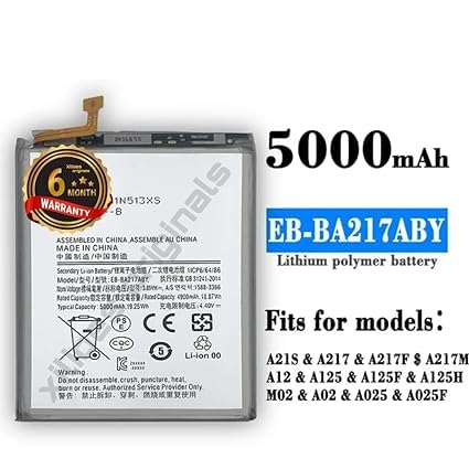 Image of EB-BA217ABY Battery for Samsung Galaxy A21S /M02 | A12 | A02 | A21S | A217 | A15, Battery with 6 Month Warranty** (V160)
