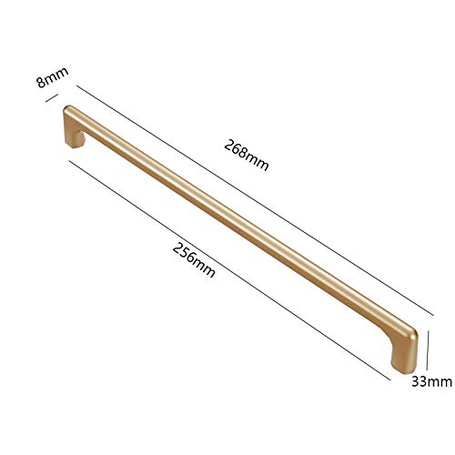 Zinc Alloy Cabinet Pulls, Gold Bedroom Wardrobe Drawer Kitchen Cupboard Cabinet Door Pulls - Image 2
