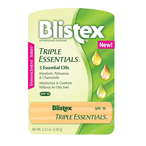 Blistex Triple Essentials Lip Protectant Sunscreen SPF 15 Lip Balm (Pack of 2)