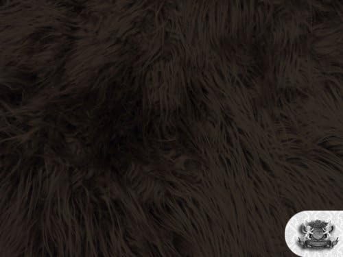 Faux/Fake Fur Mongolian Chocolate Fabric by The Yard