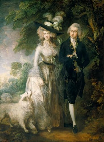 Pintura murales lienzo decorativo vintage de Gainsborough 60x90cm para salón y hogar